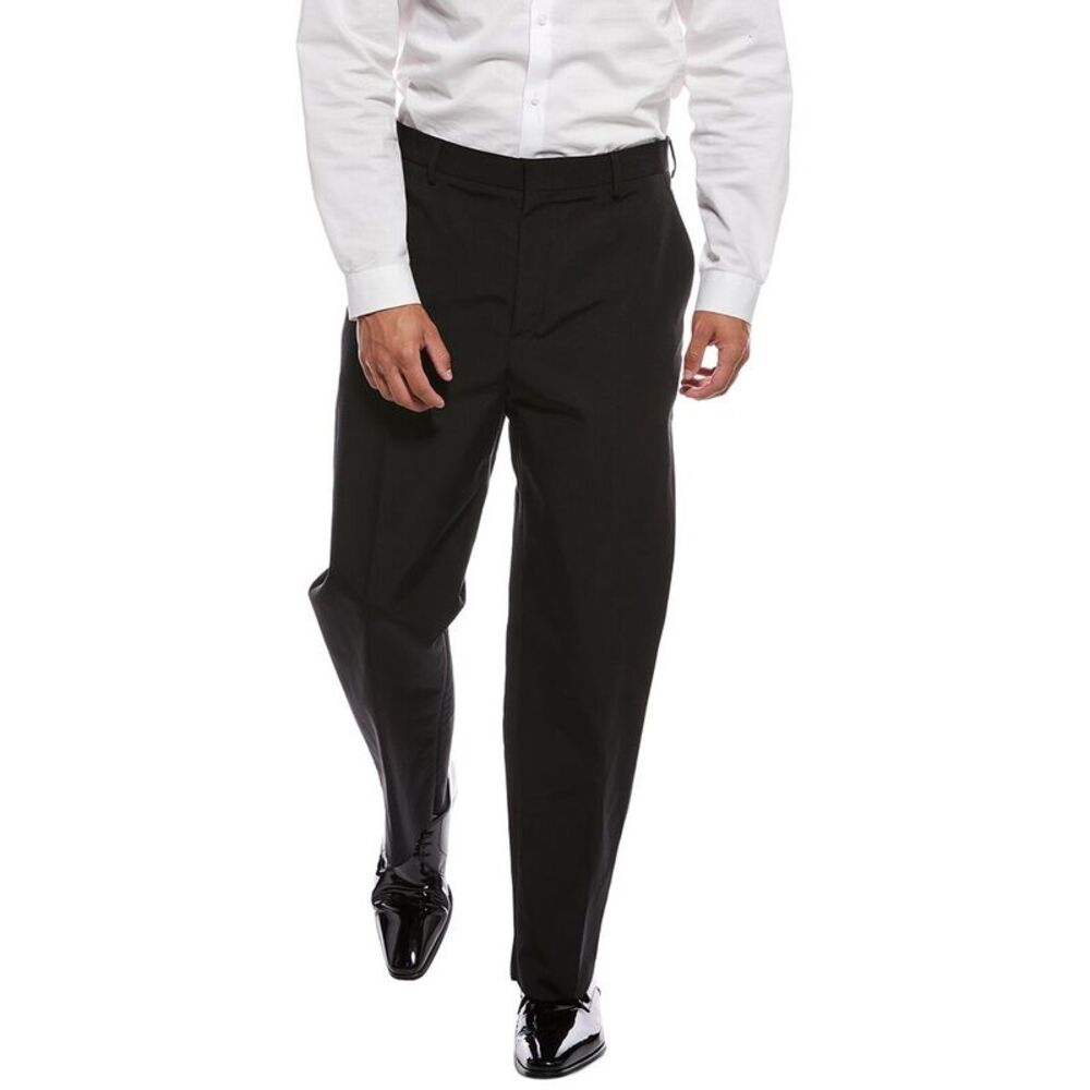 Valentino Mens  Solid Trouser, Black
